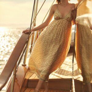Anthropologie Let Me Be Babydoll Midi Dress
